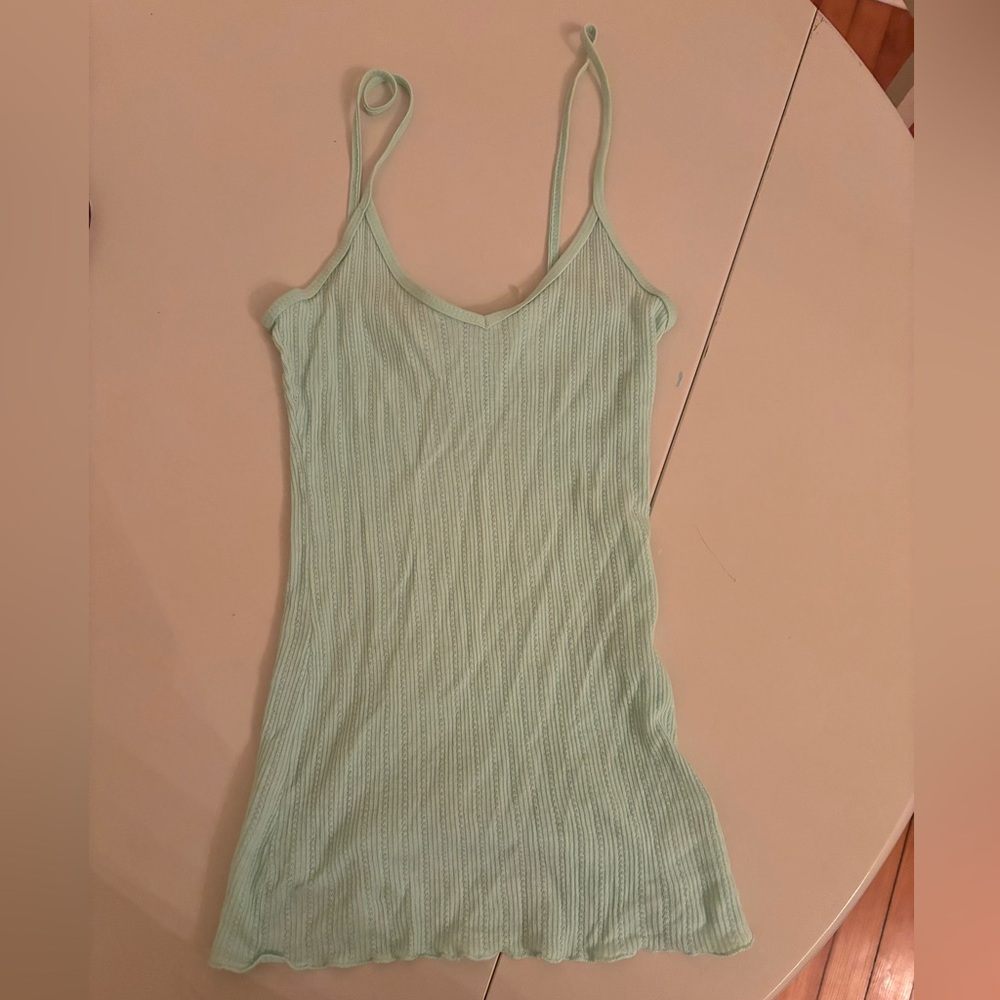 Emma and Sam ribbed tank top. Seafoam green. Size Small